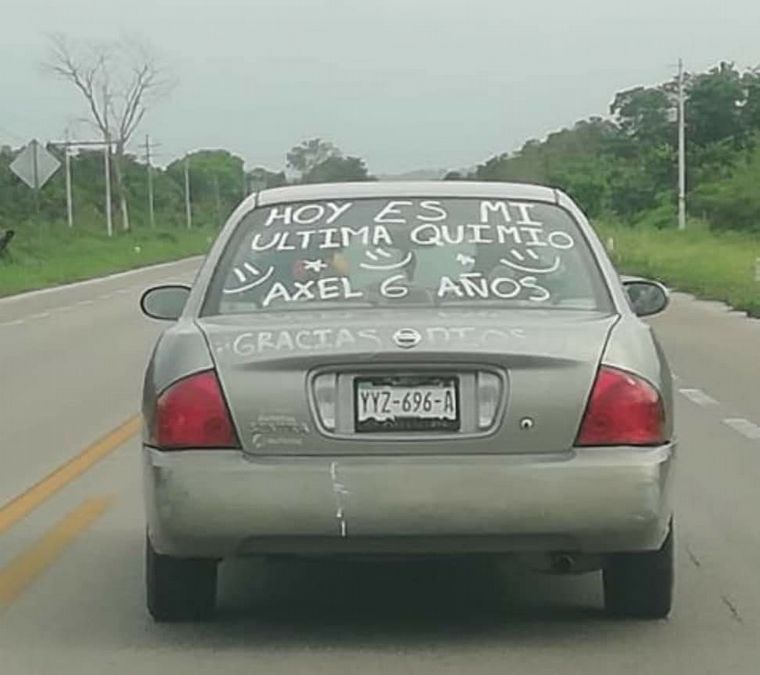 Un niño de 6 años venció al cáncer y lo festejó a lo grande