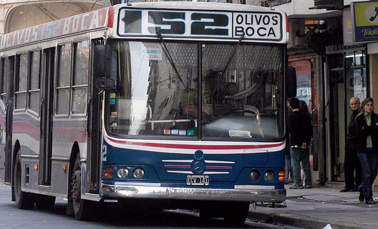 Un colectivo de la línea 152, escenario del ataque.
