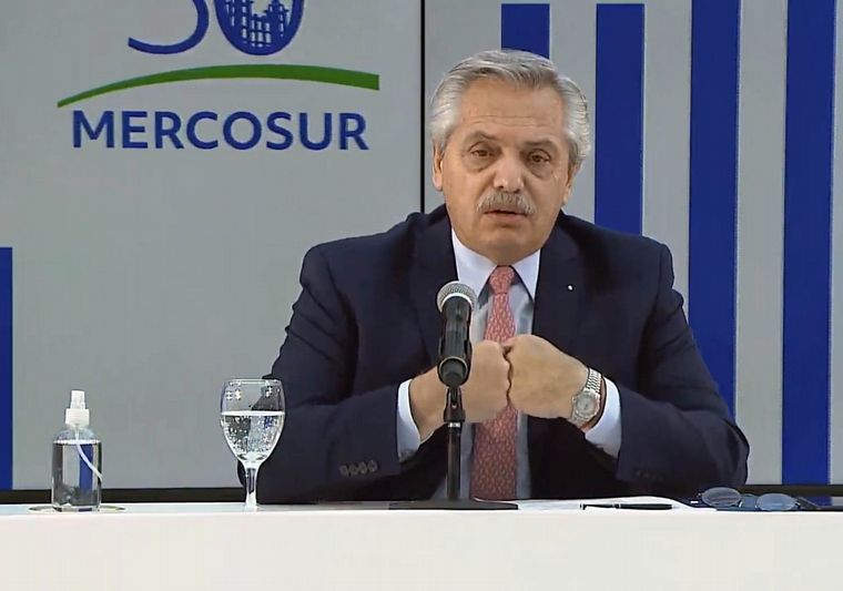Alberto Fernández encabezó una nueva cumbre del Mercosur. 