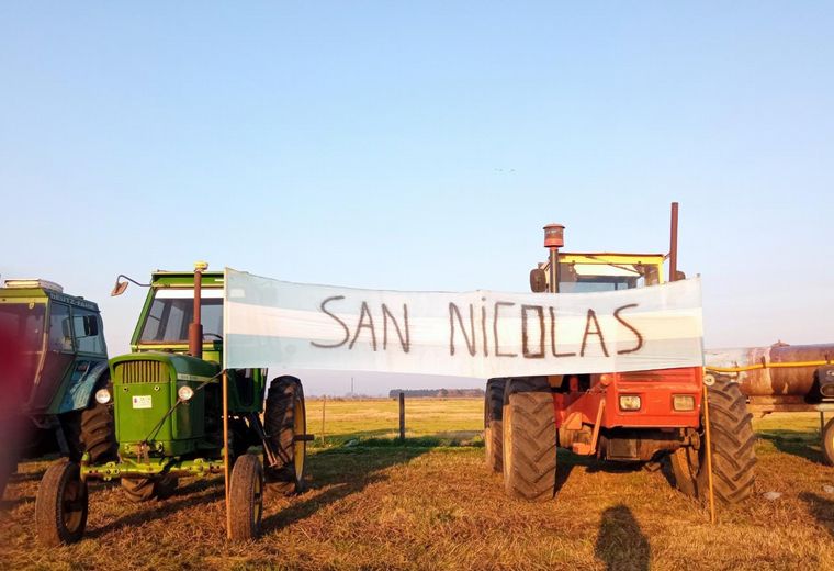 El campo lidera protesta multisectorial contra el Gobierno en San Nicolás