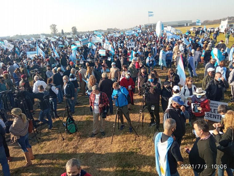 El campo lidera protesta multisectorial contra el Gobierno en San Nicolás