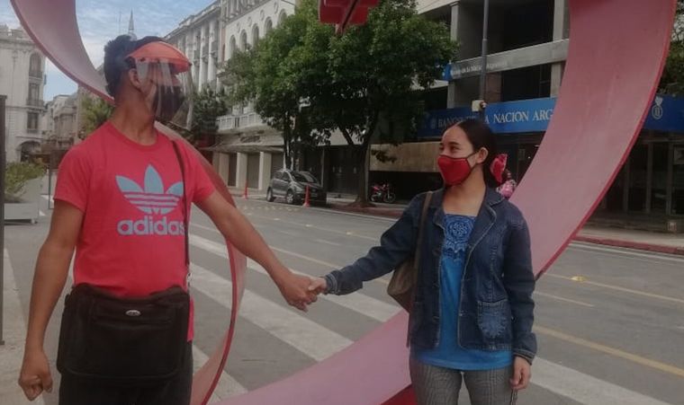 Maxi Tejerina y Elizabeth Sanchez