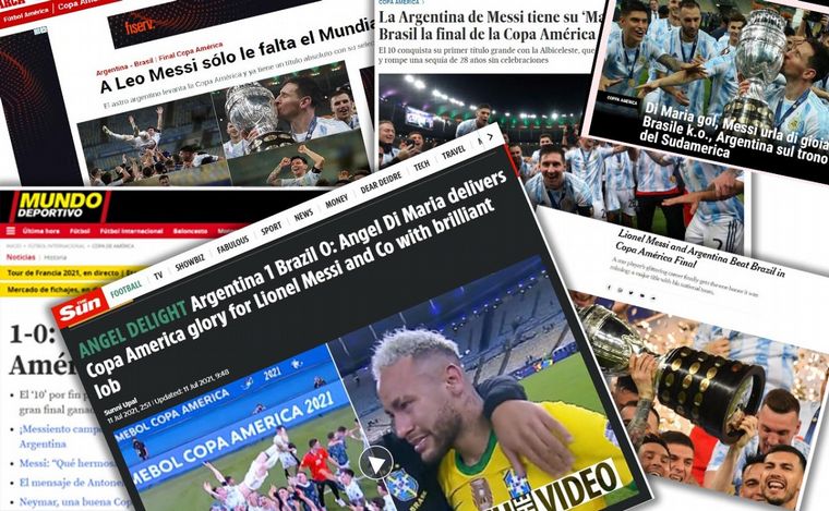 Los medios de todo el mundo se hicieron eco de la victoria Argentina en el Maracaná.