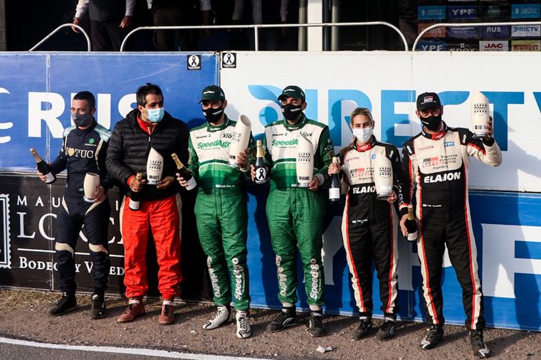 Podio final de la Maxi Rally