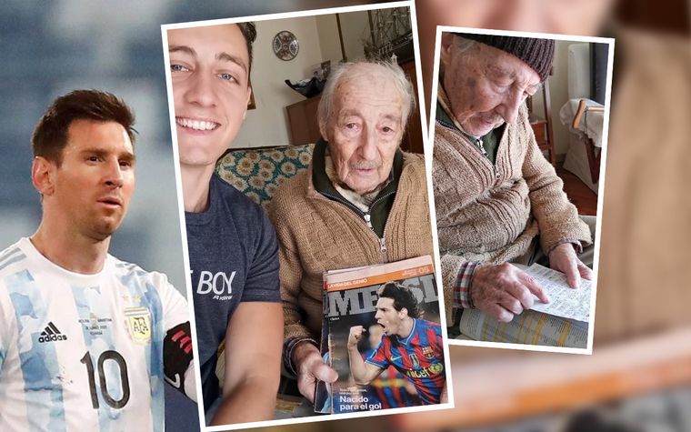 Abuelo fanático de Messi