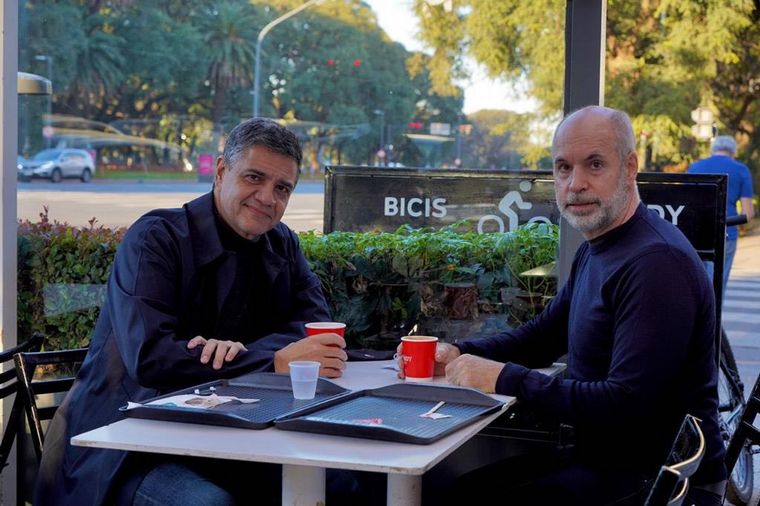 Horacio Rodríguez Larreta le agradeció el gesto a Jorge Macri. 