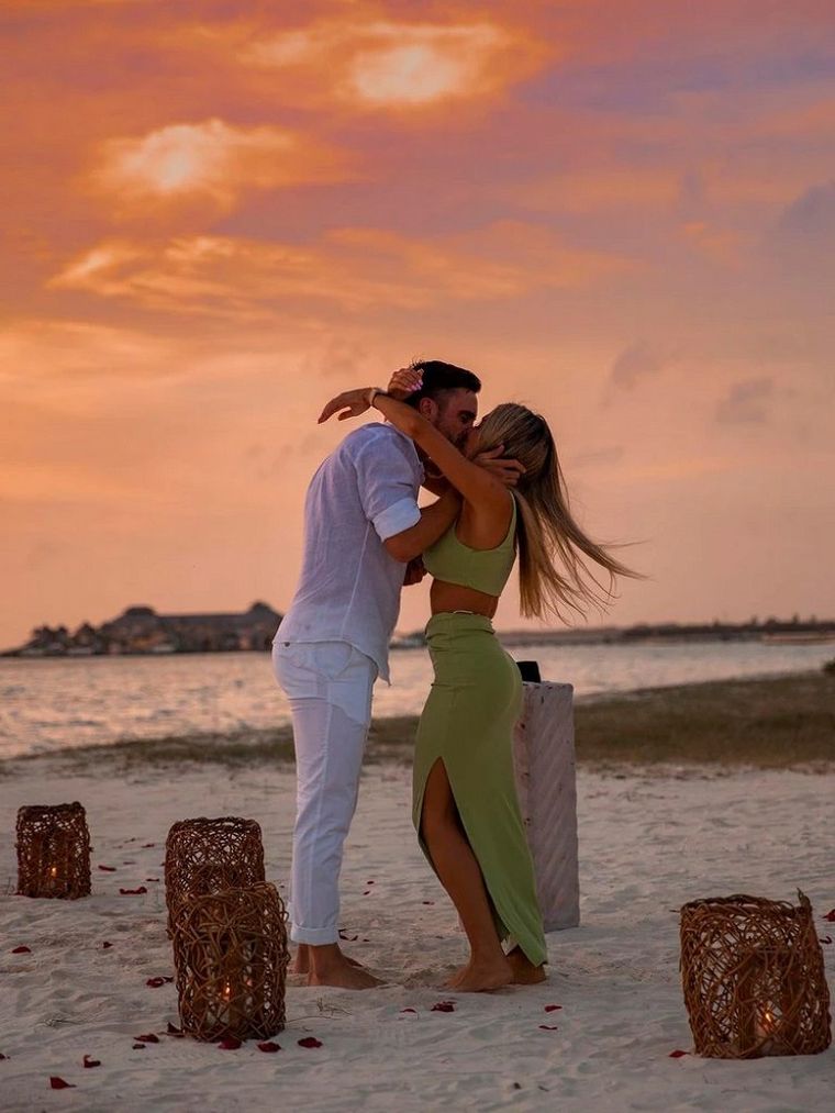 FOTO: La propuesta de casamiento de Nicolás Tagliafico a su novia en Maldivas