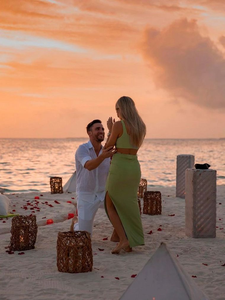 La propuesta de casamiento de Nicolás Tagliafico a su novia en Maldivas