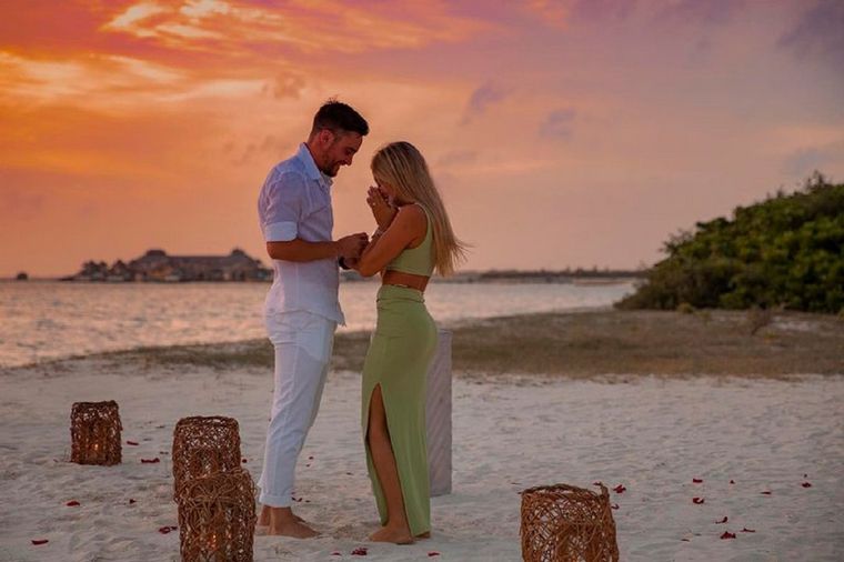 La propuesta de casamiento de Nicolás Tagliafico a su novia en Maldivas