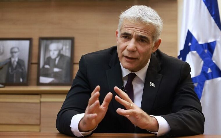 Yair Lapid, canciller del Estado de Israel .