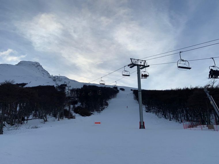 Mica Rodríguez desde el Cerro Castor