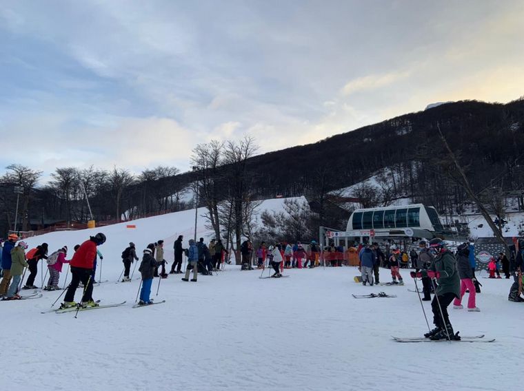 Mica Rodríguez desde el Cerro Castor