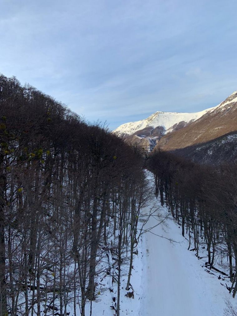 Mica Rodríguez desde el Cerro Castor