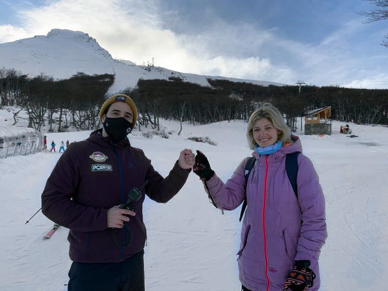 Mica Rodríguez desde el Cerro Castor