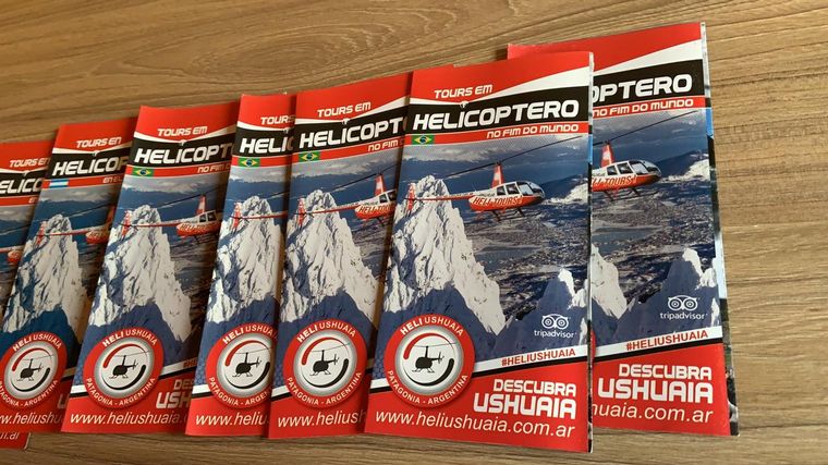 Mica Rodríguez sobrevoló el Cerro Castor en Ushuaia