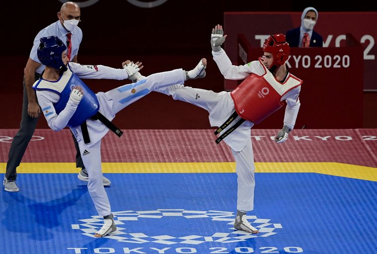 FOTO: Lucas Guzmán no pudo quedarse con el bronce en taekwondo
