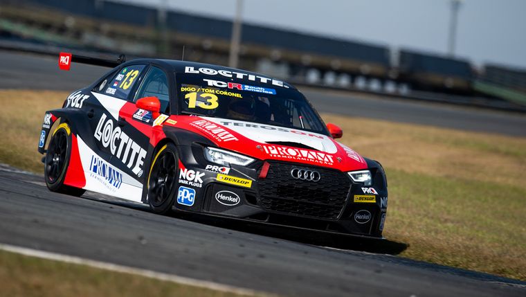 Baptista en dupla con Coronel en el Audi, ganaron el endurance en Curitiba, Brasil.