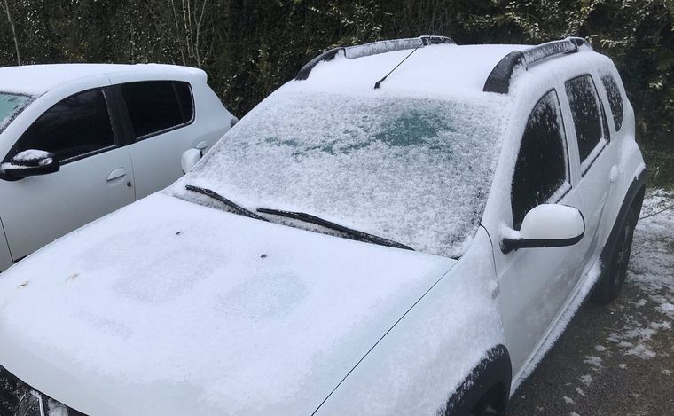 Histórica nevada en el sur de Brasil.