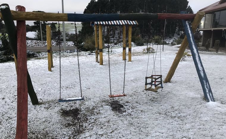 Histórica nevada en el sur de Brasil.