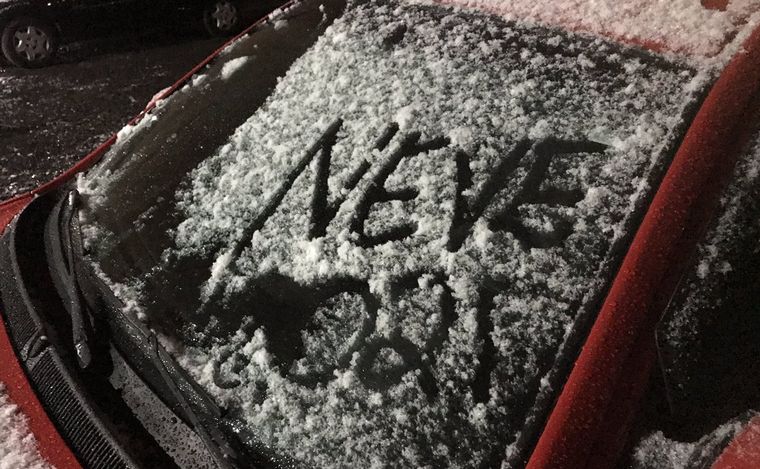 Histórica nevada en el sur de Brasil.