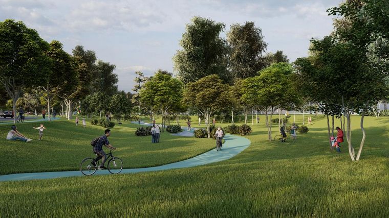 El Parque Sarmiento tendrá un pulmón pluvial.