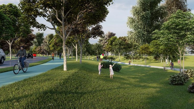 El Parque Sarmiento tendrá un pulmón pluvial.