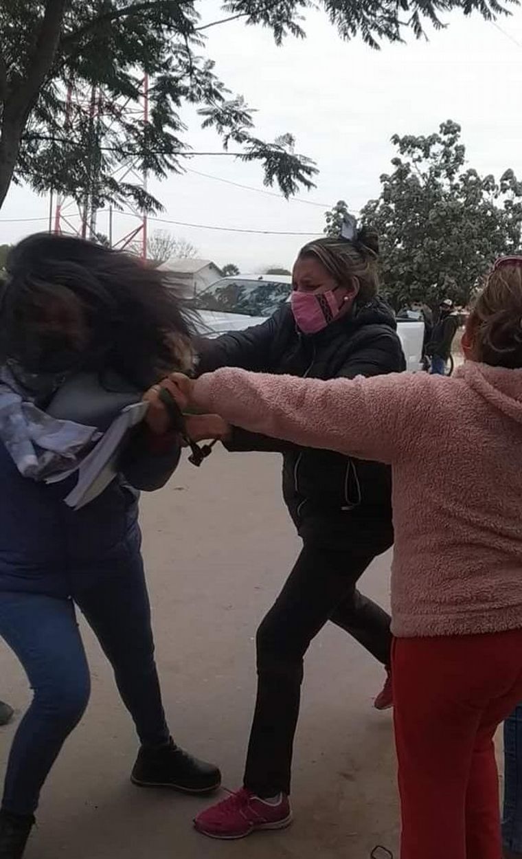 FOTO: Agredieron a golpes a una concejal opositora en Salta (Foto: Matías Saracho)