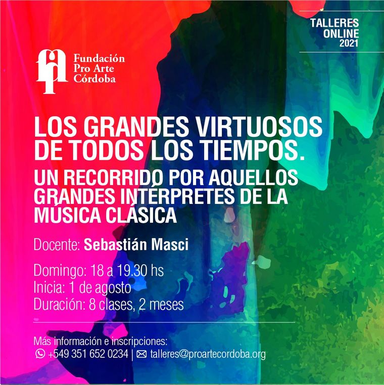 Se lanza el Segundo Ciclo de Talleres Culturales Online 2021