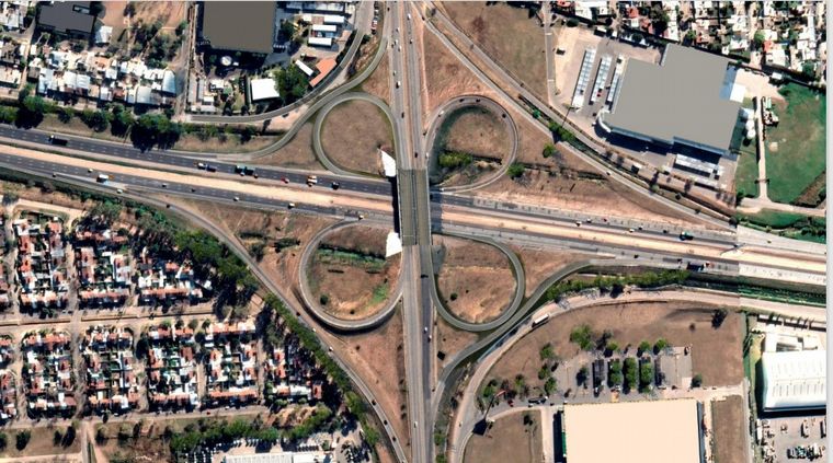 Distribuidor Av. Juan B. Justo (plano)