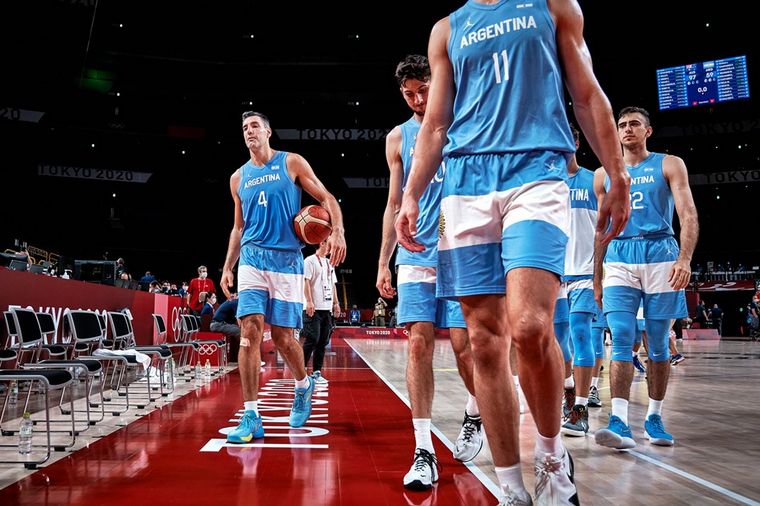 Luis Scola, en su último partido con la camiseta argentina.