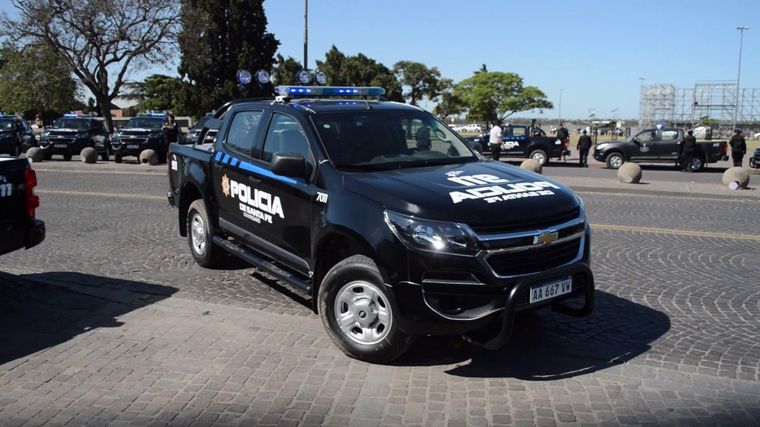 La policía encontró 5 vainas servidas.