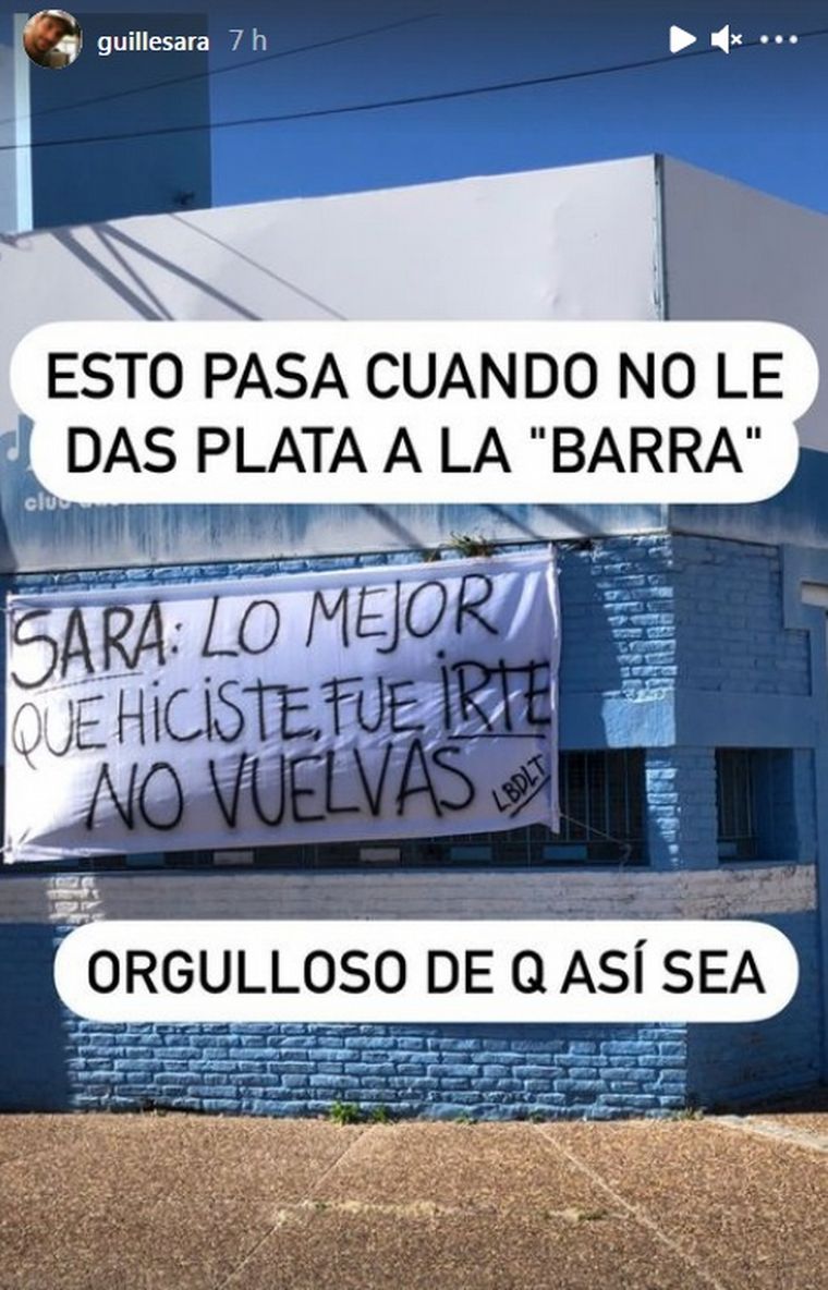 La bandera de la barra de Atlético de Rafaela.