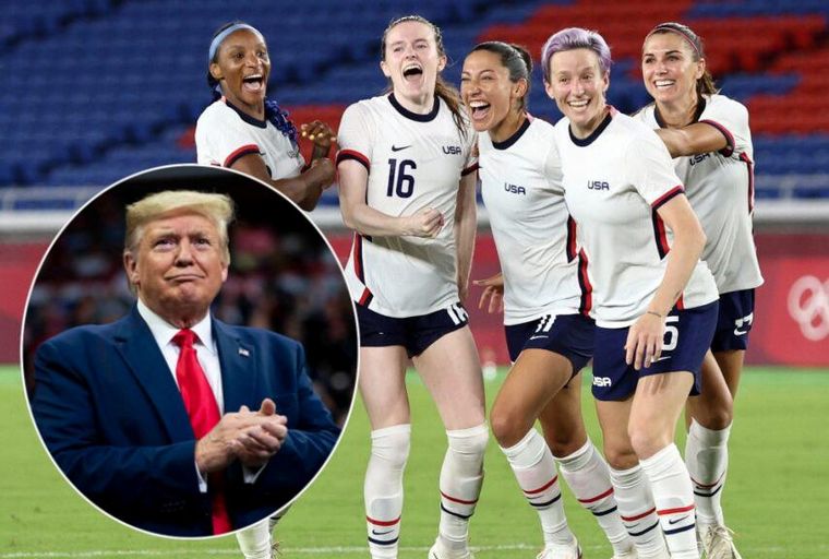 Trump criticó a la selección de EE.UU. por no ganar el oro