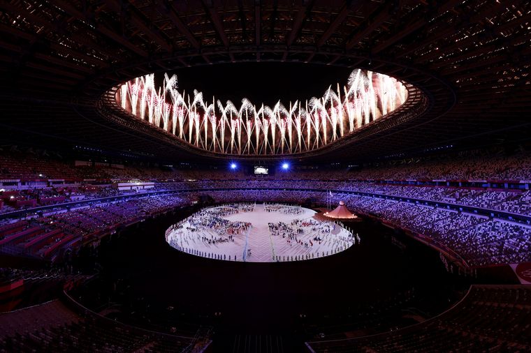 FOTO: El Estadio Nacional de Tokio es sede de la despedida de los Juegos Olímpicos.