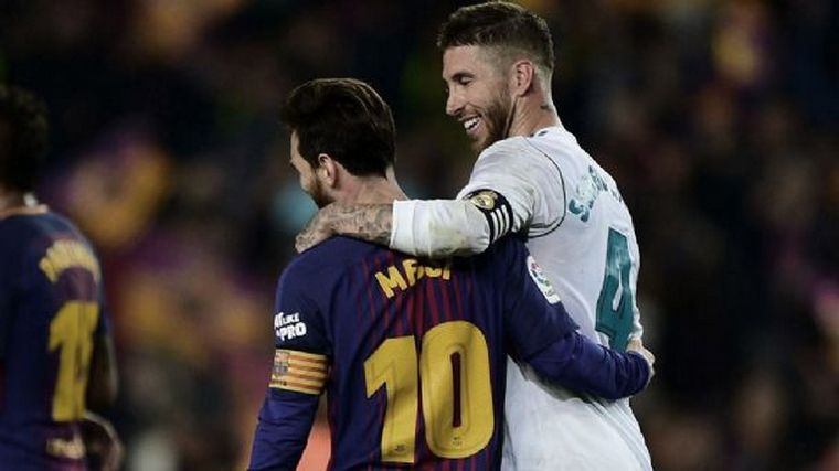 Cuando Messi jugaba en el Barcelona y Sergio Ramos en el Real Madrid
