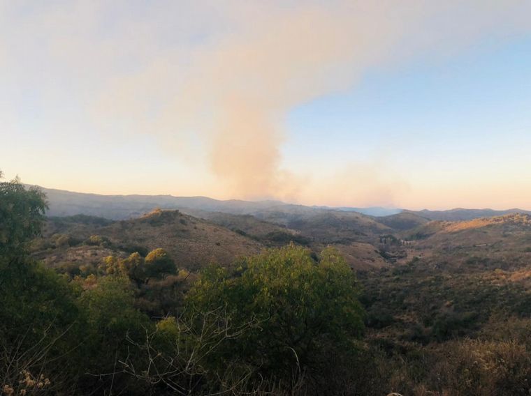 Incendio descontrolado en la zona de Salsipuedes.