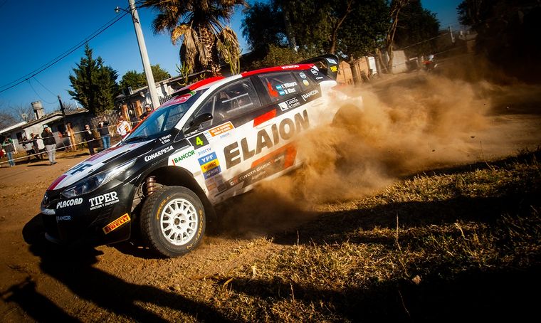 Federico Villagra y el Yaris/TGR en cuarto lugar en Catamarca.