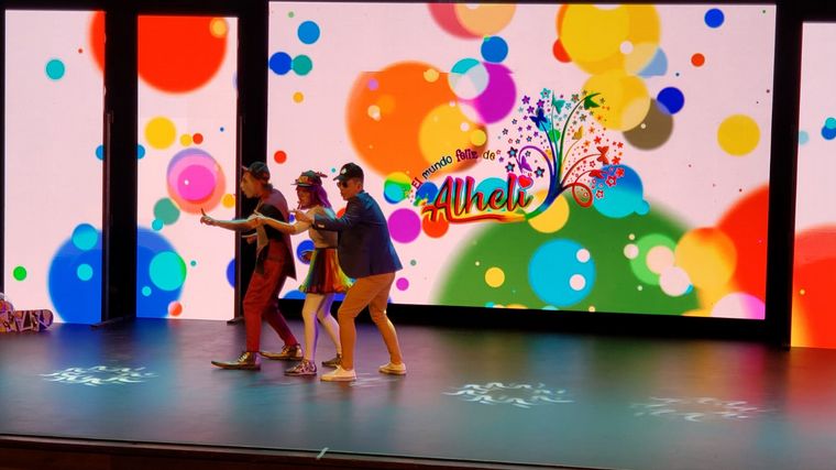 La payasa Alhelí, una de las protagonistas del evento.