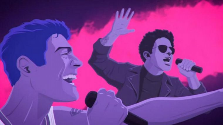 En honor a Rodrigo, Calamaro interpretó