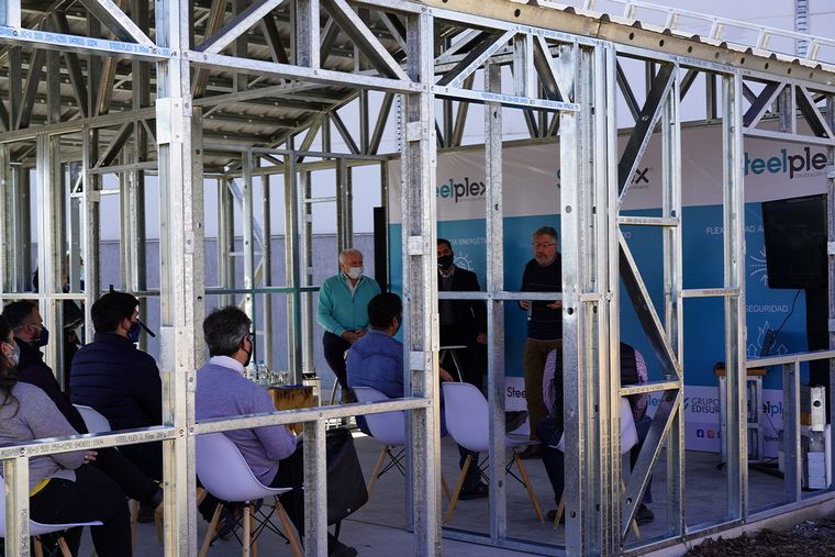 El encuentro se realizó en una estructura de steel frame (Steelplex/Edisur)