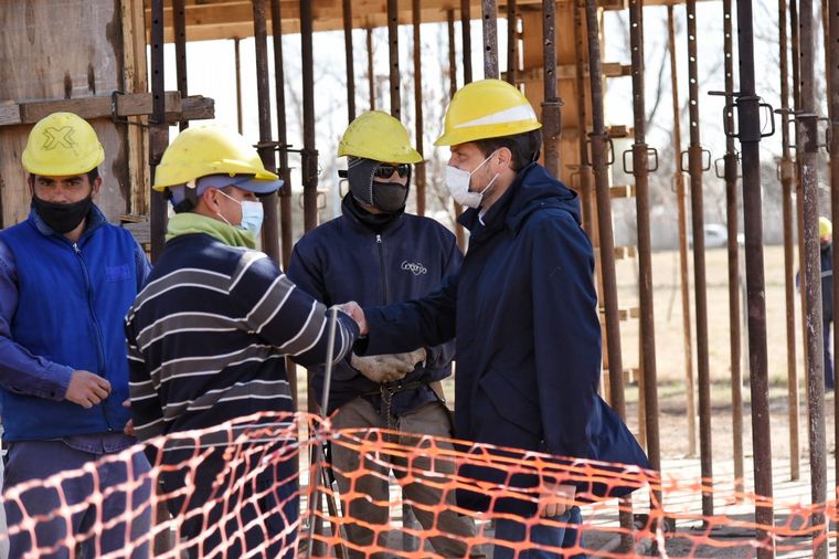 Martín Gill supervisó el avance de la autopista Río Cuarto-Holmberg.