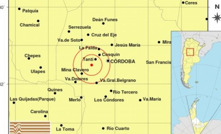 Sismo en Córdoba.