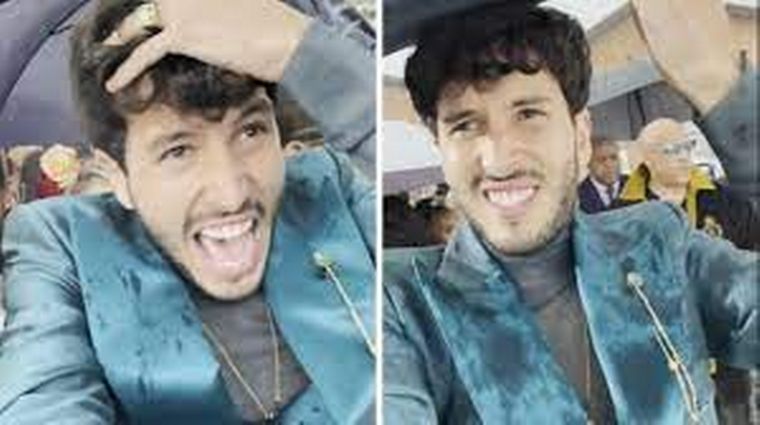 Una tormenta con granizo en medio de un desfile, sorprendió a famosos en Europa