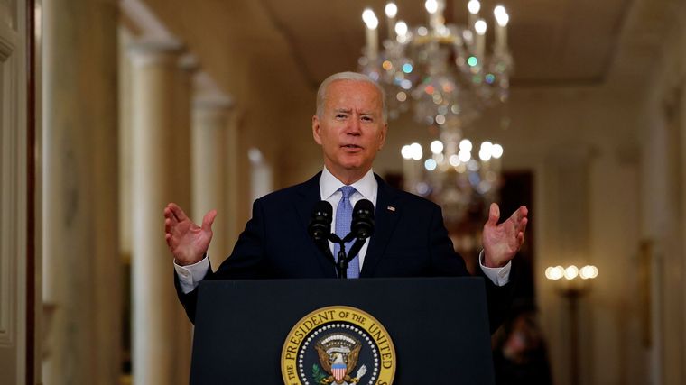 El presidente de Estados Unidos, Joe Biden, defendió la retirada de Afganistán.