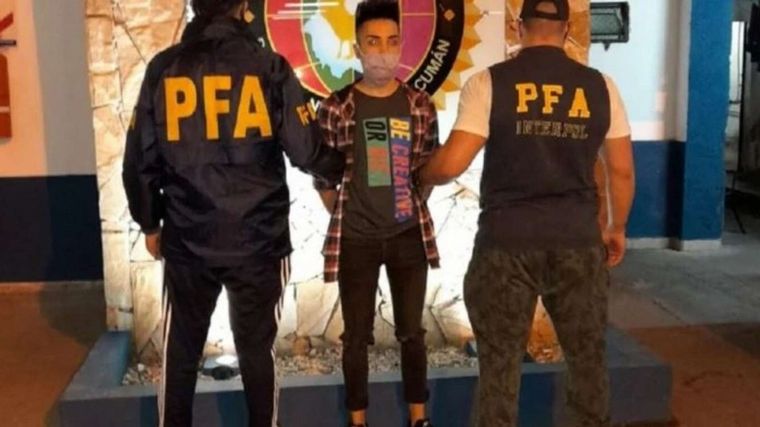 Julián Ovejero, de 27 años, tenía pedido de captura internacional.