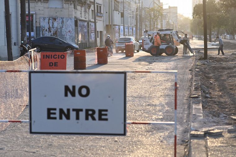 Avanzan las obras en el parque Las Heras en Córdoba.