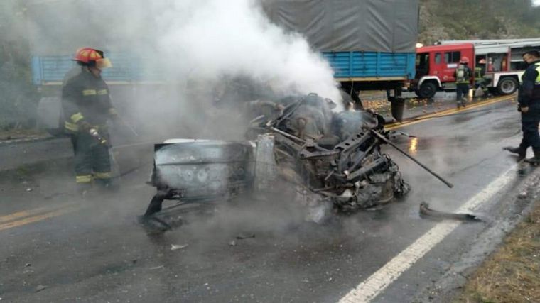El accidente se produjo sobre la ruta 9.