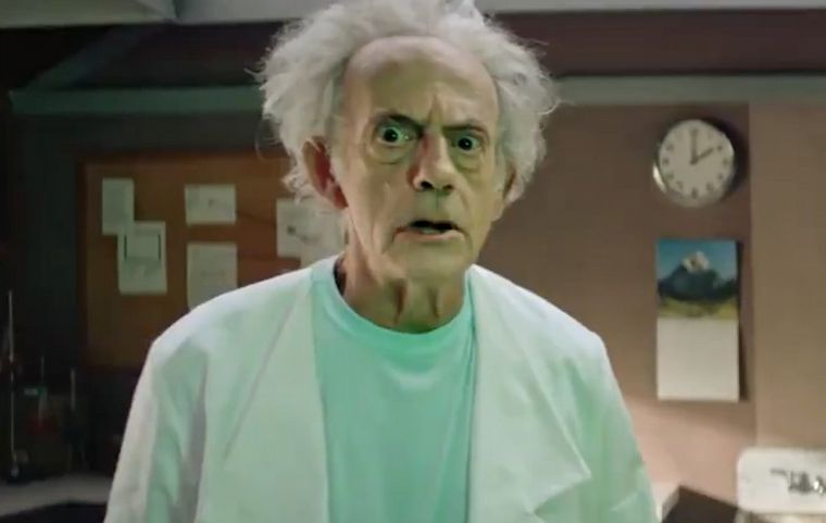 Christopher Lloyd se puso en la piel del personaje de una serie animada.