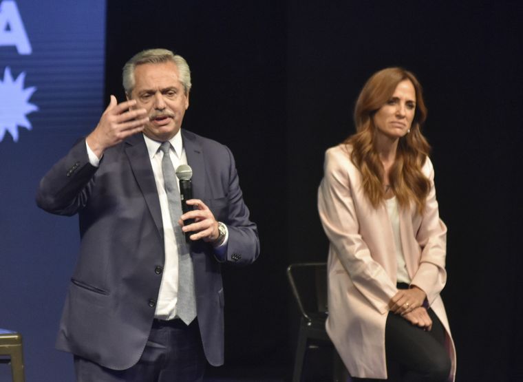 Alberto Fernández, en el cierre de campaña.