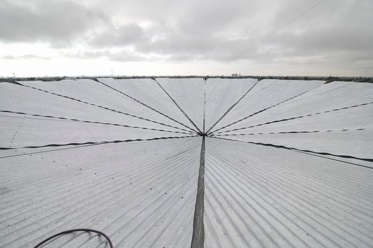 El nuevo techo del CPC de la Ruta 20, en la recta final.